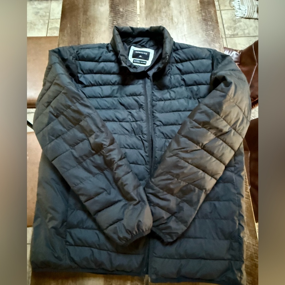 XXL Quiksilver Quilted Puffer Jacket - Black